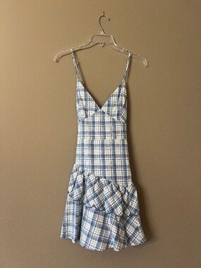 Ella Blue Ruffle Summer Dress